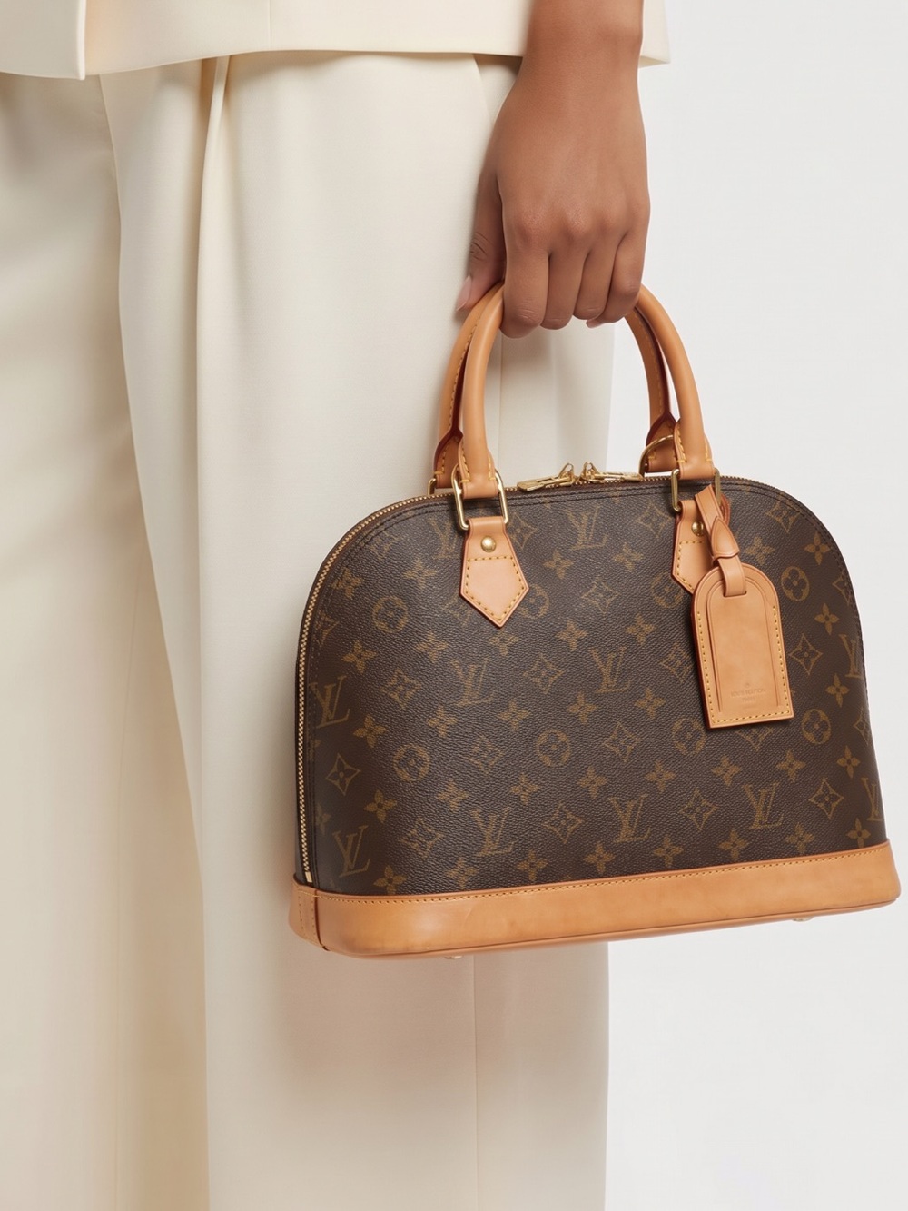 Authentic LOUIS VUITTON Alma Monogram Handbag